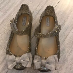 Mini Melissa glitter gold Mary Jane